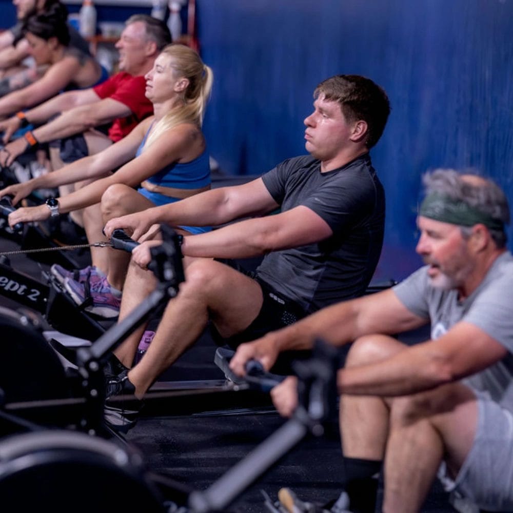 Yarmouth Community Fitness People Training Row Pulls